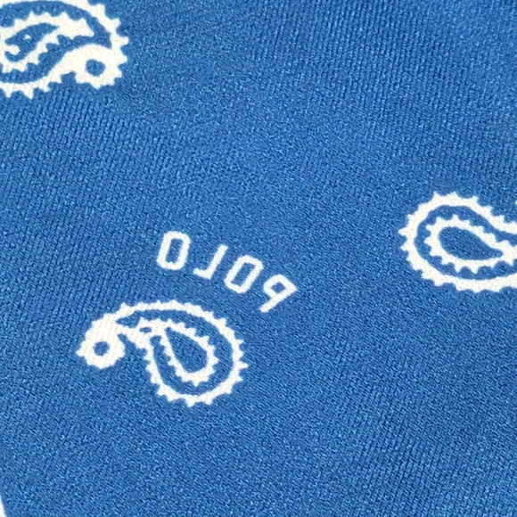 Polo Ralph Lauren Paisley print oversized shirt blue color size M - Picture 14 of 15